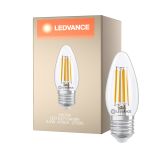 Ledvance Classic LED E27 Kaars Filament Helder 3.4W 470lm - 827 Zeer Warm Wit | Dimbaar - Vervangt 40W