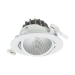 Philips LED Spot Greenspace Accent Cardanic Aluminium Wit 24W 2700lm 36D - 930 Warm Wit | 163mm - IP20 - Beste Kleurweergave - Interact Dimbaar