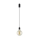 Eglo Hanglamp Vignanello Zwart 827 Zeer Warm Wit | IP44 - Werkt Op Batterijen