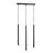 Emibig Hanglamp Selter Staal Zwart | Geschikt voor 3x G9 - Max 8W