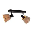 Eglo Plafondlamp Seagard Staal Zwart | IP20 - Geschikt voor 2x E14 